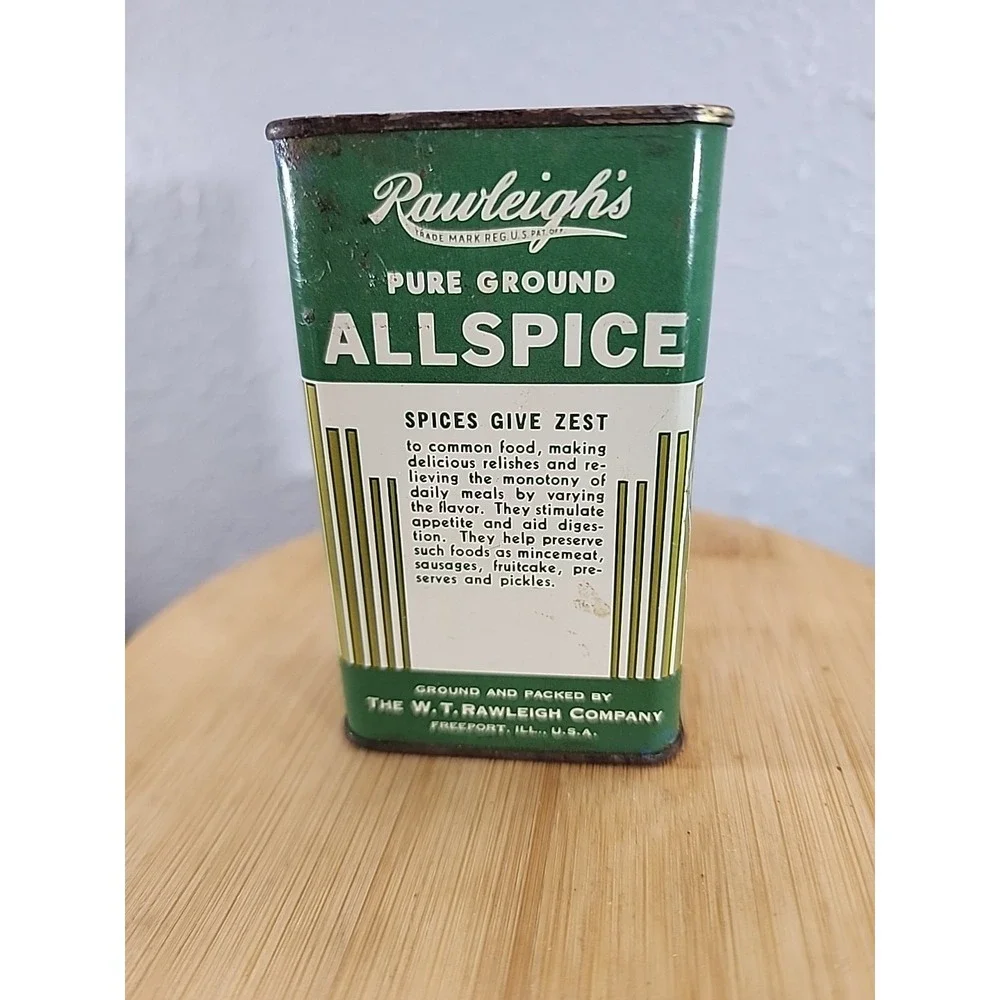 VINTAGE RAWLEIGHS ALLSPICE TIN RARE‎